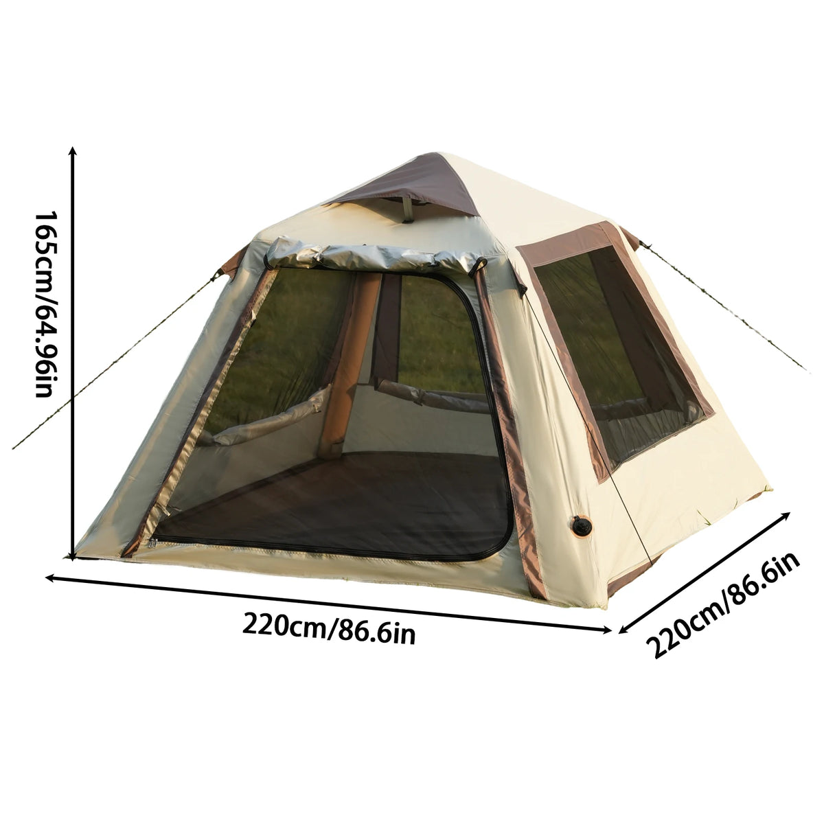 Pakicetus Luxury Inflatable Glamping Tent With Manual Hand Pump