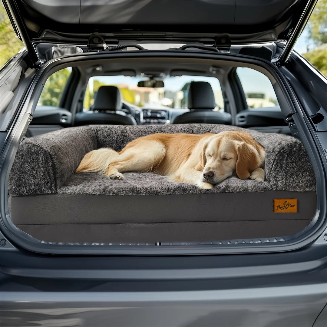 180cm Long Human-Size Giant Dog Bed Foldable Calming Pet Dog Bed Plush Cover Orthopedic