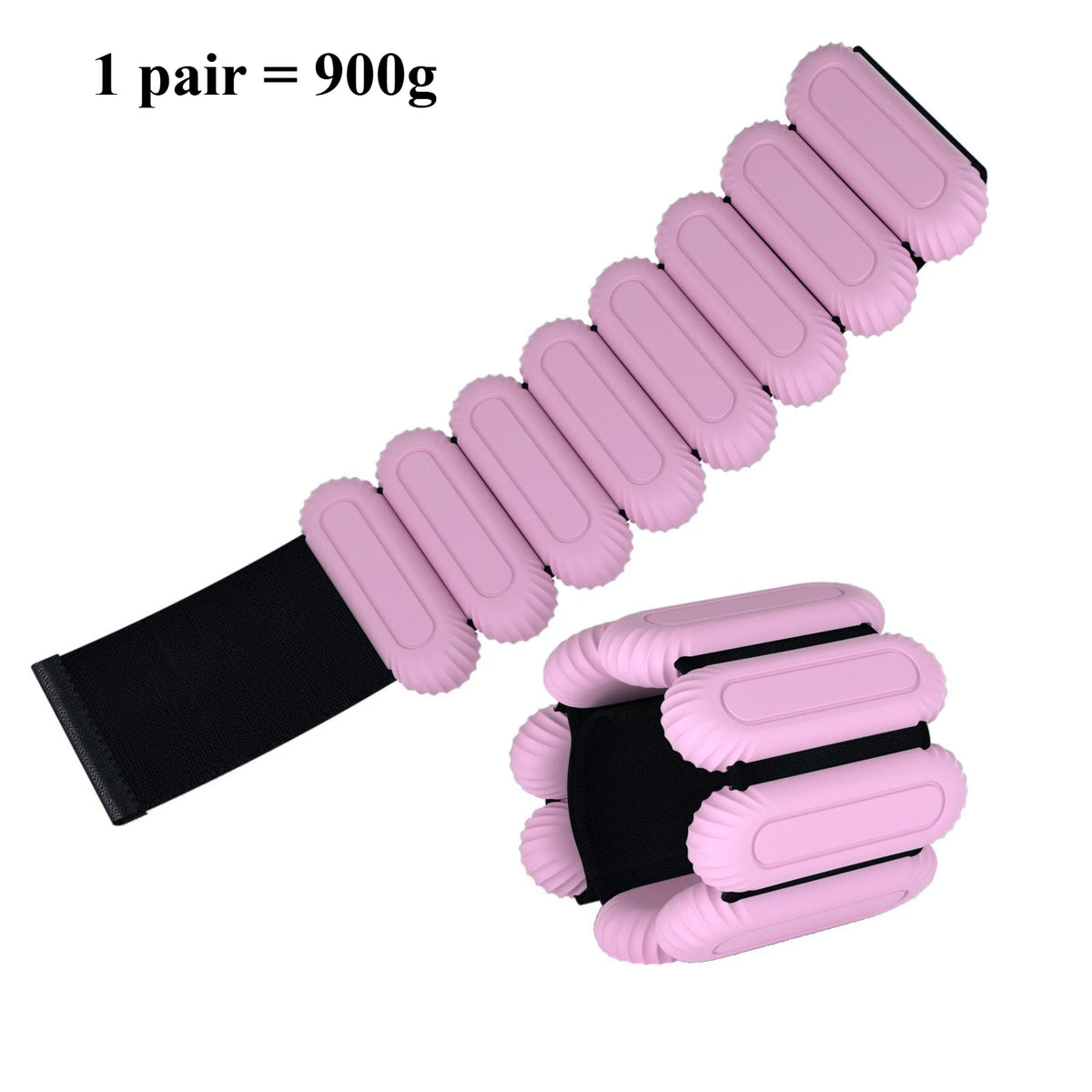 Ankle Weights 1 Pair 450g/900g Wrist Weight Adjustable Leg Weights Bracelet for Gym Fitness, Yoga, Pilates, Physical Therapy