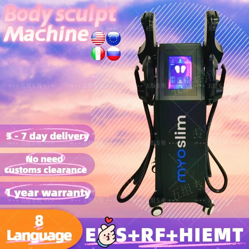 EMS Body Sculpting Machine MYOslim Muscle Stimulation Equipment for Fitness Fat Burning Weight Loss Muscle Building