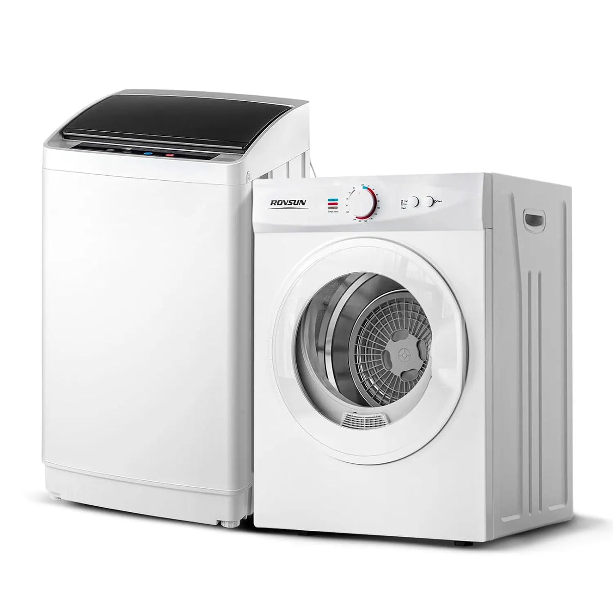1.8CuFt Portable Clothes Dryer and 17.8LBS Full-Automatic Washing Machine Set, Compact Laundry Washer and Dryer, Customized