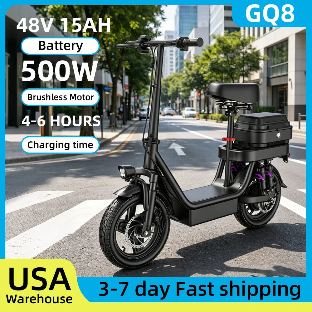 UPlee Folding Electric Bike for Adults With 500W Peak Motor