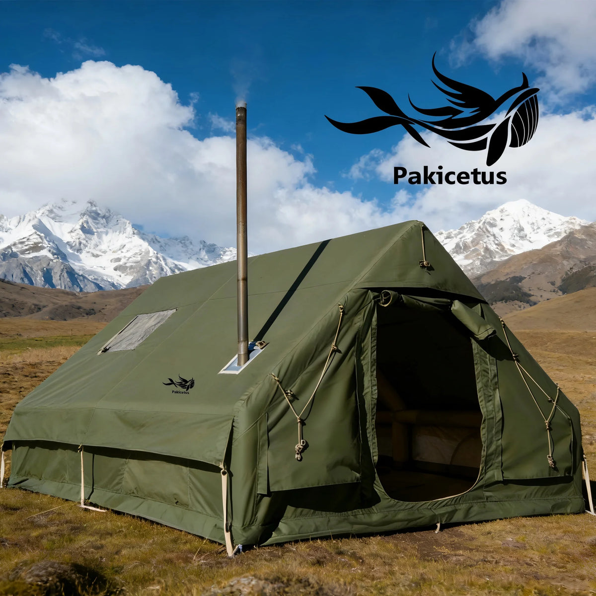 Pakicetus Luxury Inflatable Glamping Tent With Manual Hand Pump