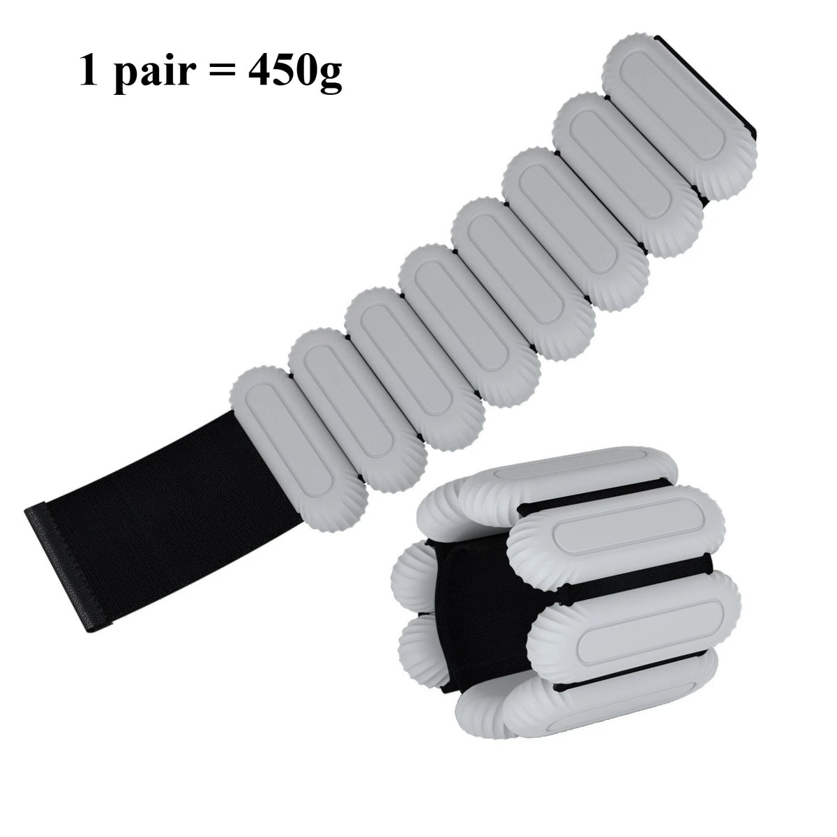 Ankle Weights 1 Pair 450g/900g Wrist Weight Adjustable Leg Weights Bracelet for Gym Fitness, Yoga, Pilates, Physical Therapy