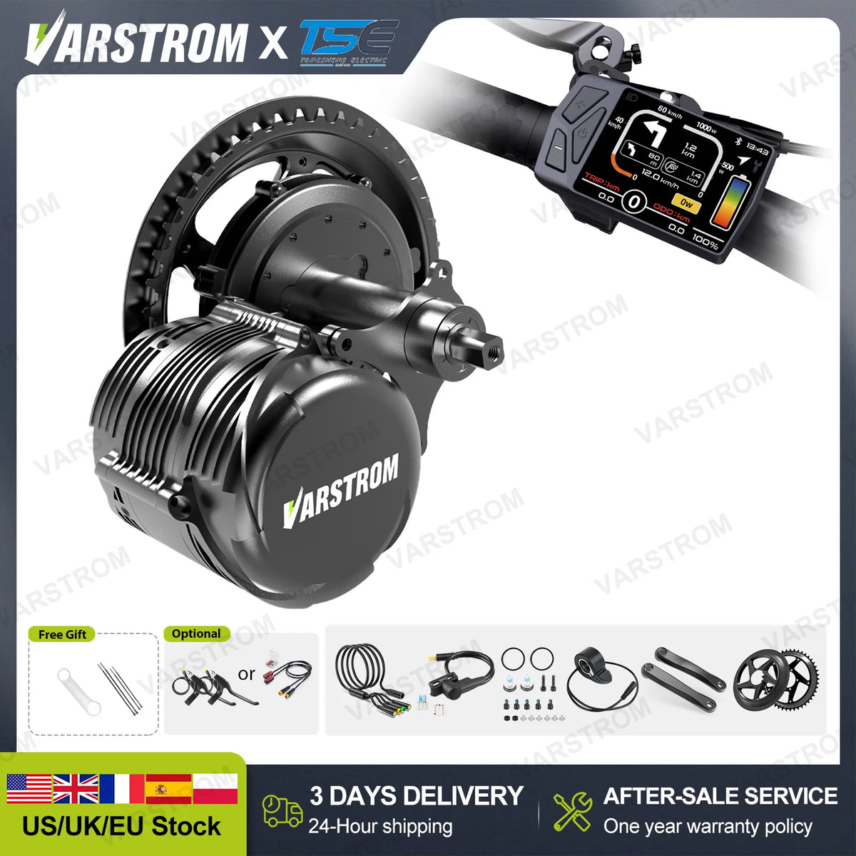 Tongsheng Mid Drive Motor Torque Sensor E Bike Conversion Kit