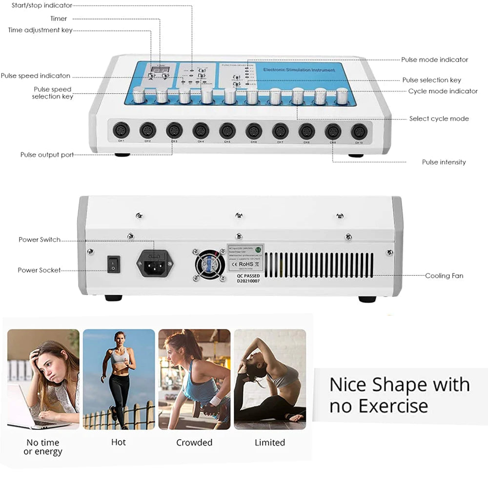 AOKO EMS Muscle Stimulator for Body Massage and Muscle Relaxation