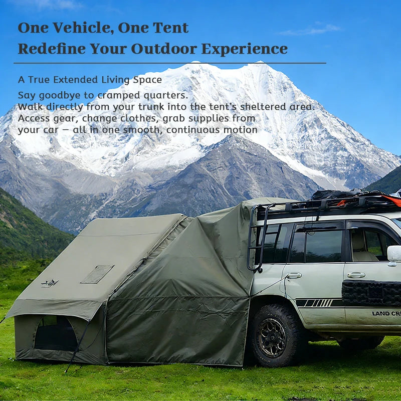 Pakicetus Inflatable Camping Tent With Sun Canopy For Family Adventures