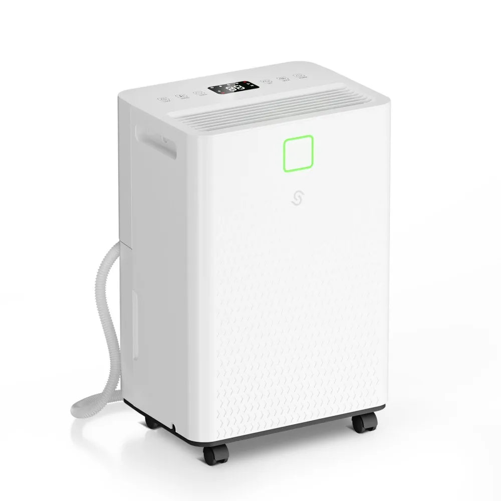 HUMILABS OL07-D008A Dehumidifier for Home & Basement, Covers up to 1600 Sq.Ft, Ultra-Quiet 37dB, Smart Humidity Control, Continuous Drain Hose, 1.7L Water Tank, Auto Defrost, Child Lock, LED Touch Panel, R290 Energy Saving