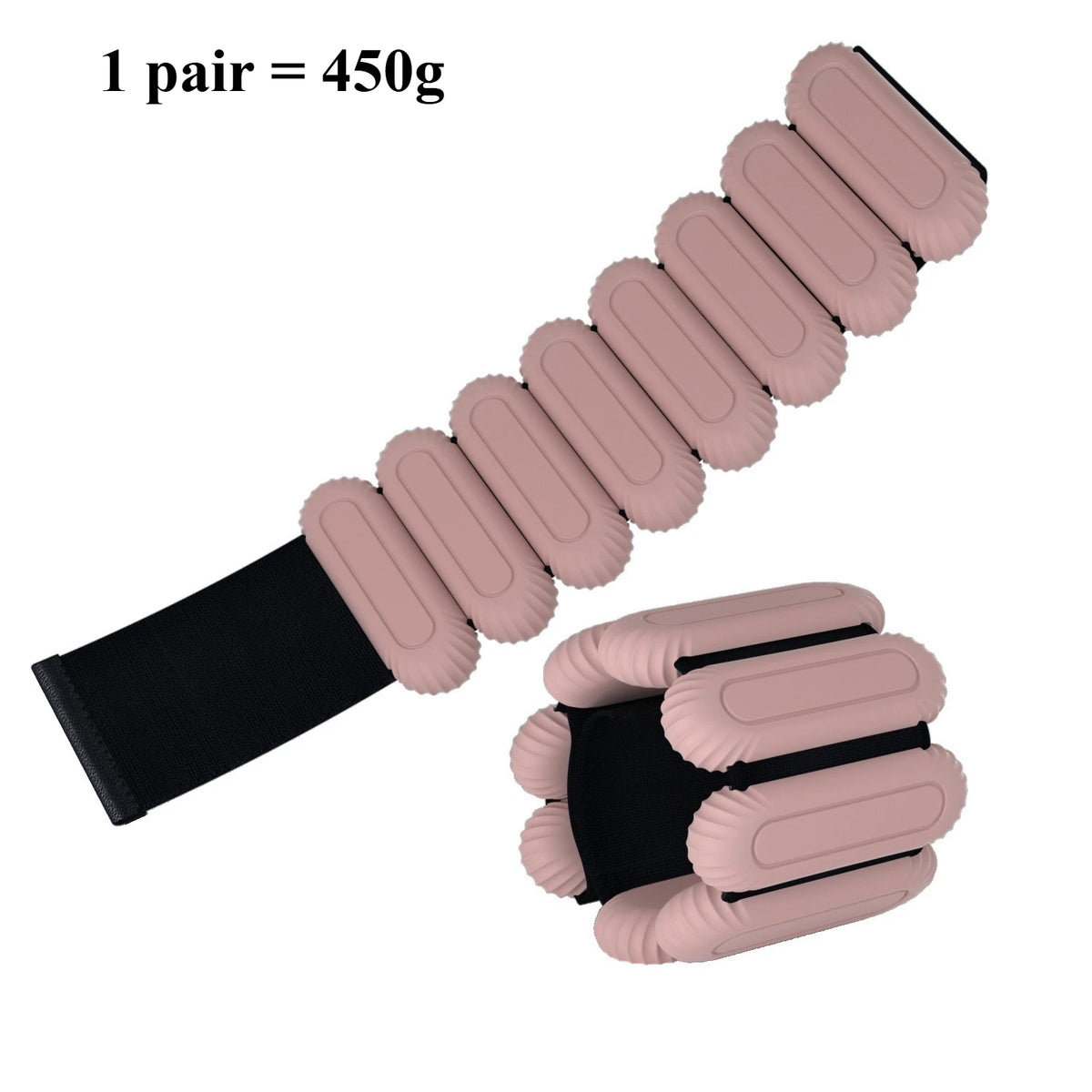 Ankle Weights 1 Pair 450g/900g Wrist Weight Adjustable Leg Weights Bracelet for Gym Fitness, Yoga, Pilates, Physical Therapy