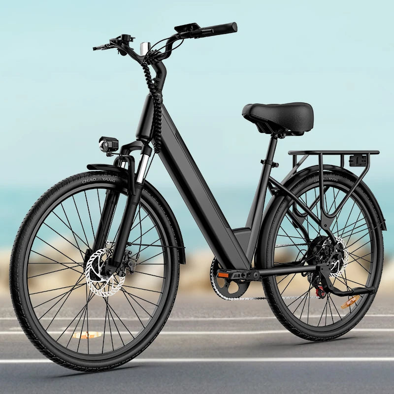 URLIFE E26 Electric City Bike With Removable Battery LCD Display