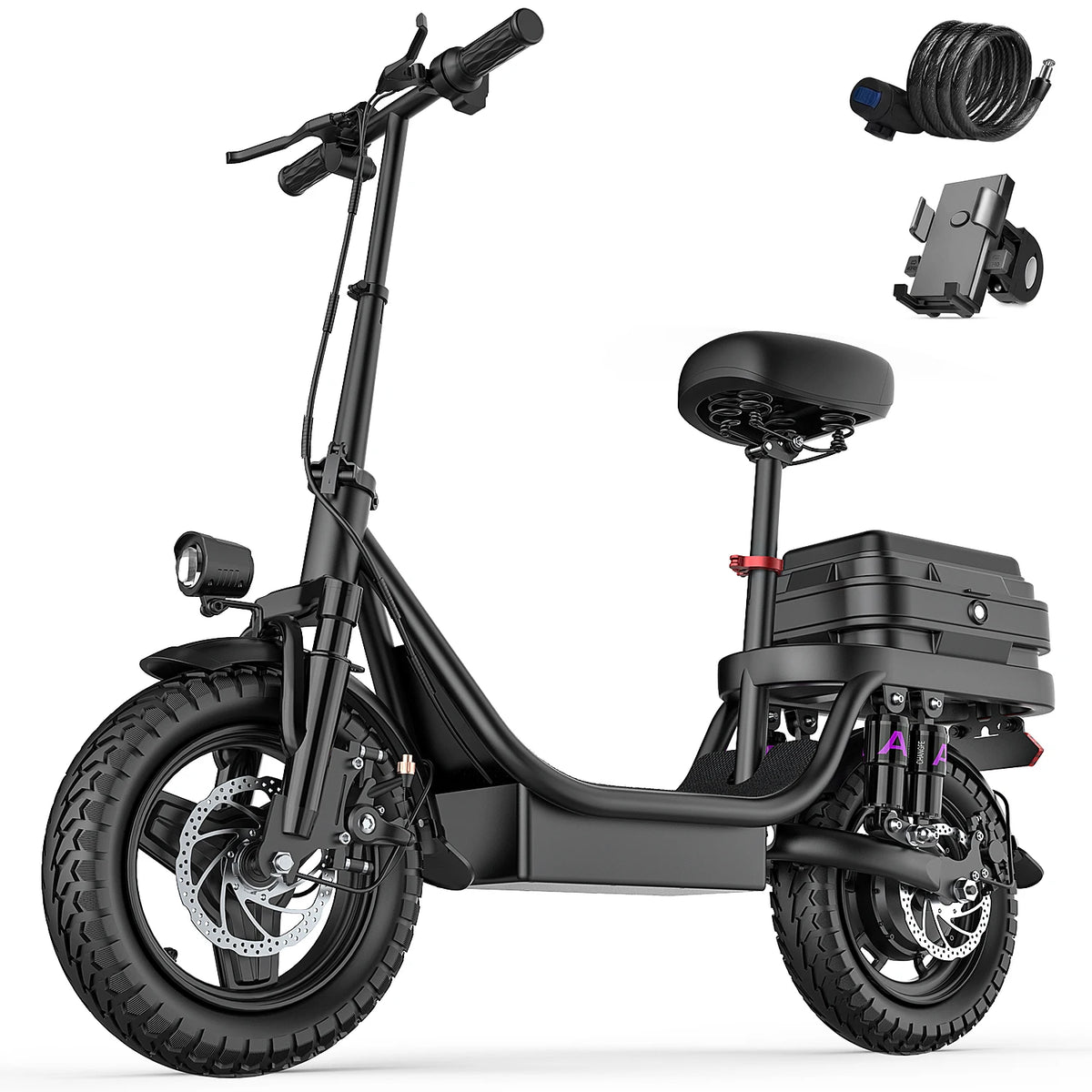 UPlee Folding Electric Bike for Adults With 500W Peak Motor