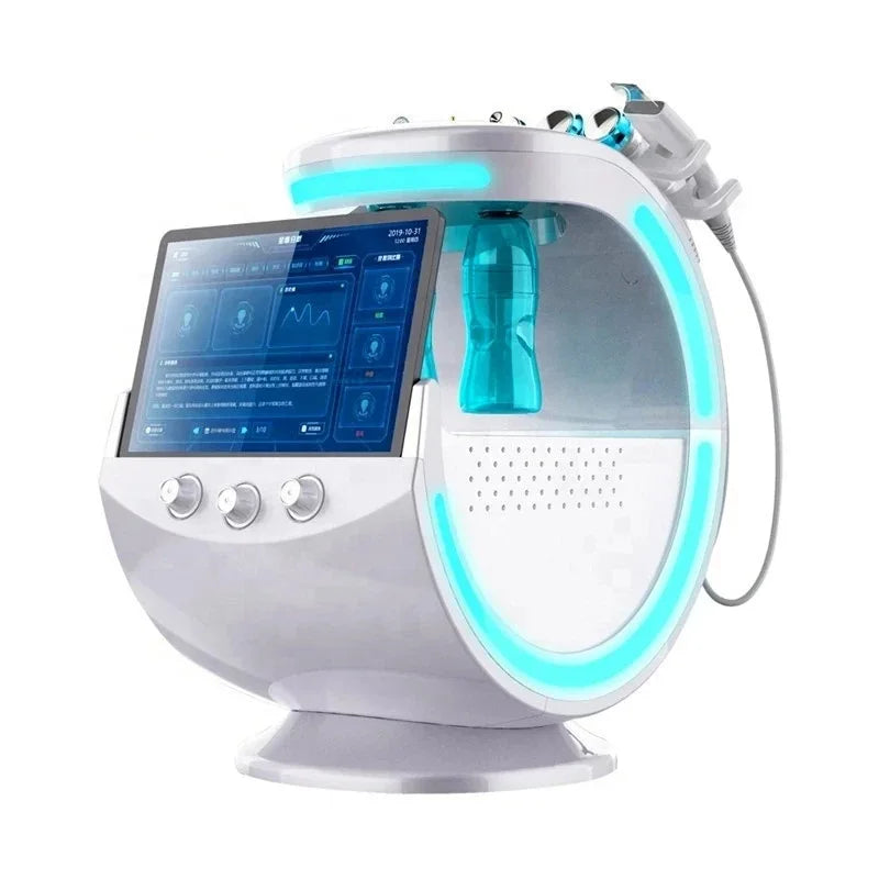 7-in-1 Hydro Facial Skin Care Machine Ultrasonic Rejuvenation Dermabrasion Hyperbaric Oxygen Facial Device for Deep Cleansing