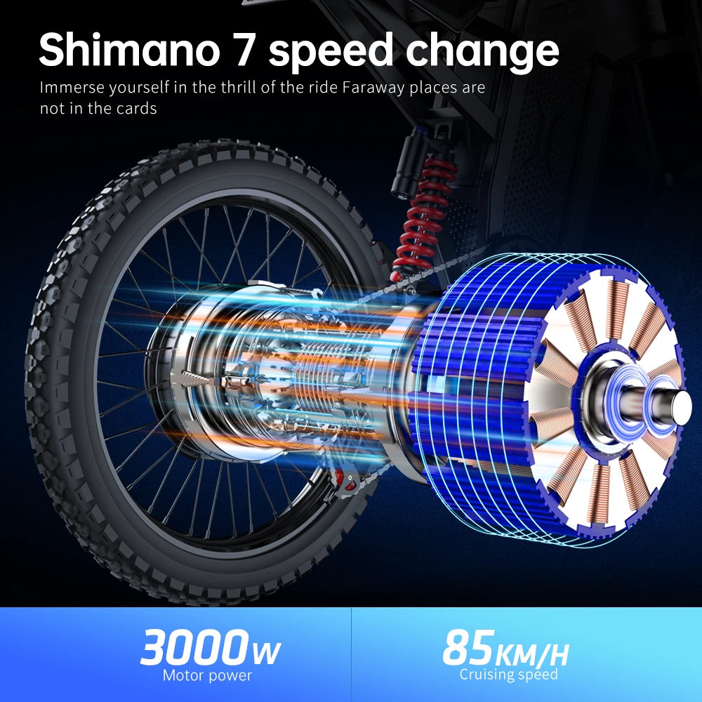 EKX X21 Max 3000W Electric Motorcycle With Brushless Motor