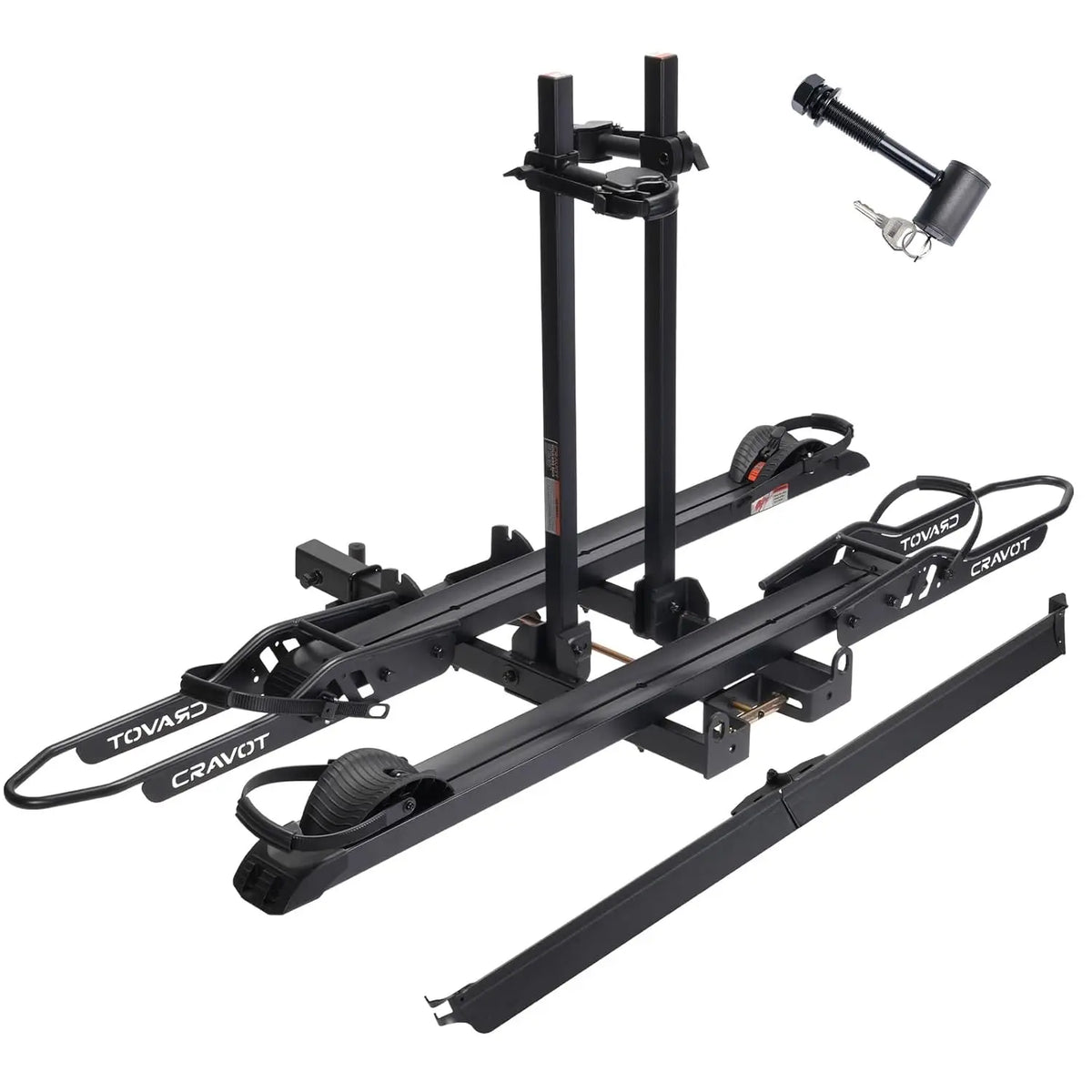 CyberRack S2 Ebike Rack, 300 lbs Capacity Foldable Bike Racks for Tow Hitch Heavy Electric Bike Carrier for 2, Customized