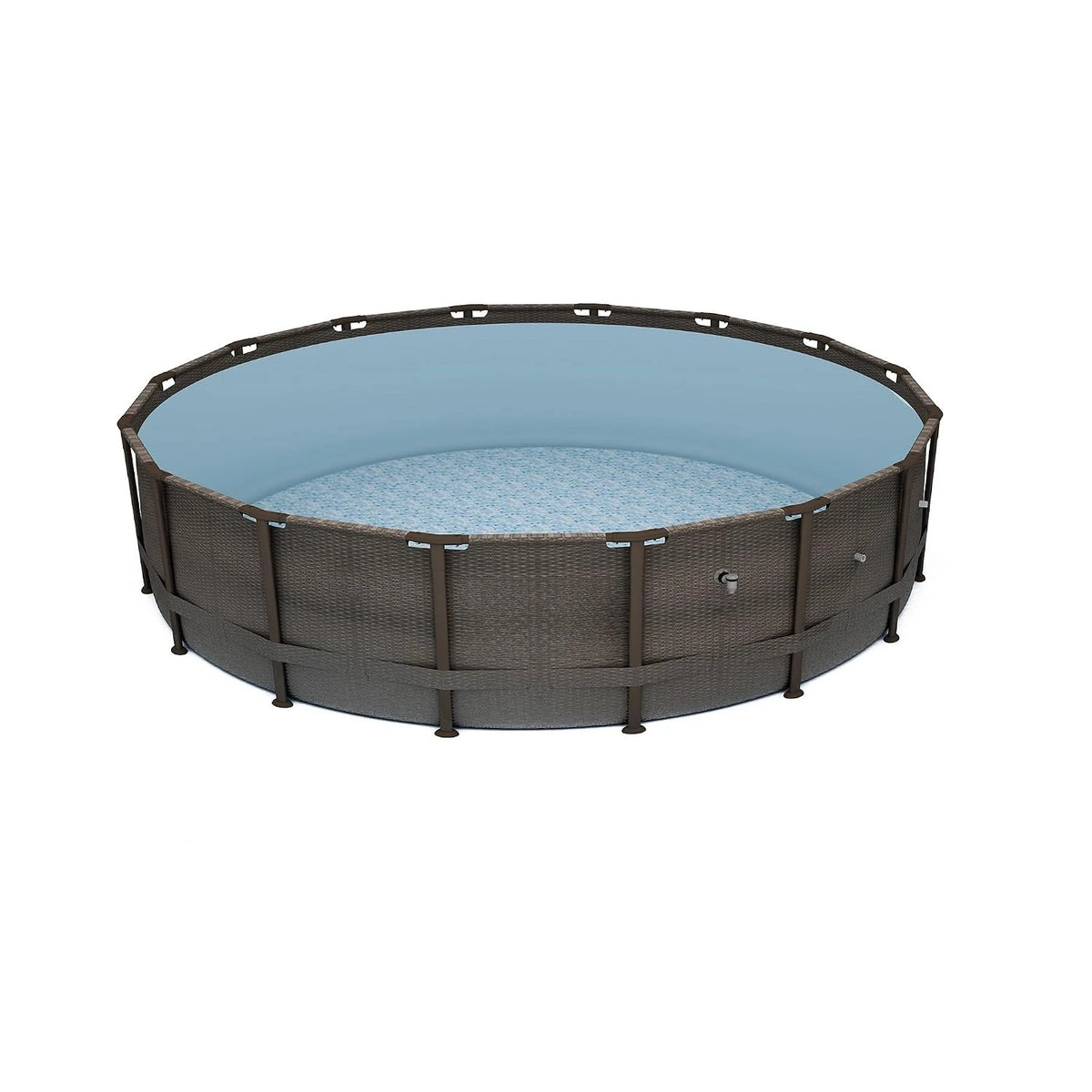 Power Steel 14'x42" Above Ground Pool, Round Metal Frame Pool Set with Filter Pump & Ladder, Customized