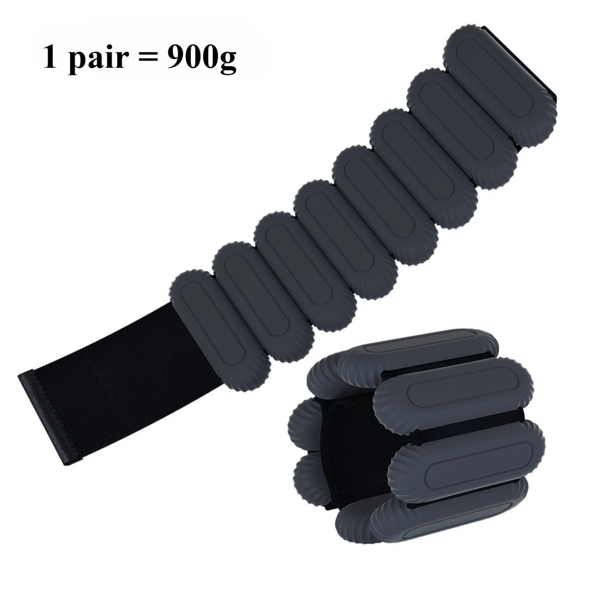 Ankle Weights 1 Pair 450g/900g Wrist Weight Adjustable Leg Weights Bracelet for Gym Fitness, Yoga, Pilates, Physical Therapy