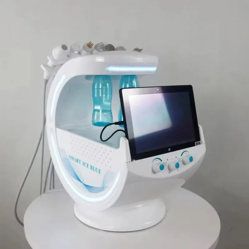 7-in-1 Hydro Facial Skin Care Machine Ultrasonic Rejuvenation Dermabrasion Hyperbaric Oxygen Facial Device for Deep Cleansing