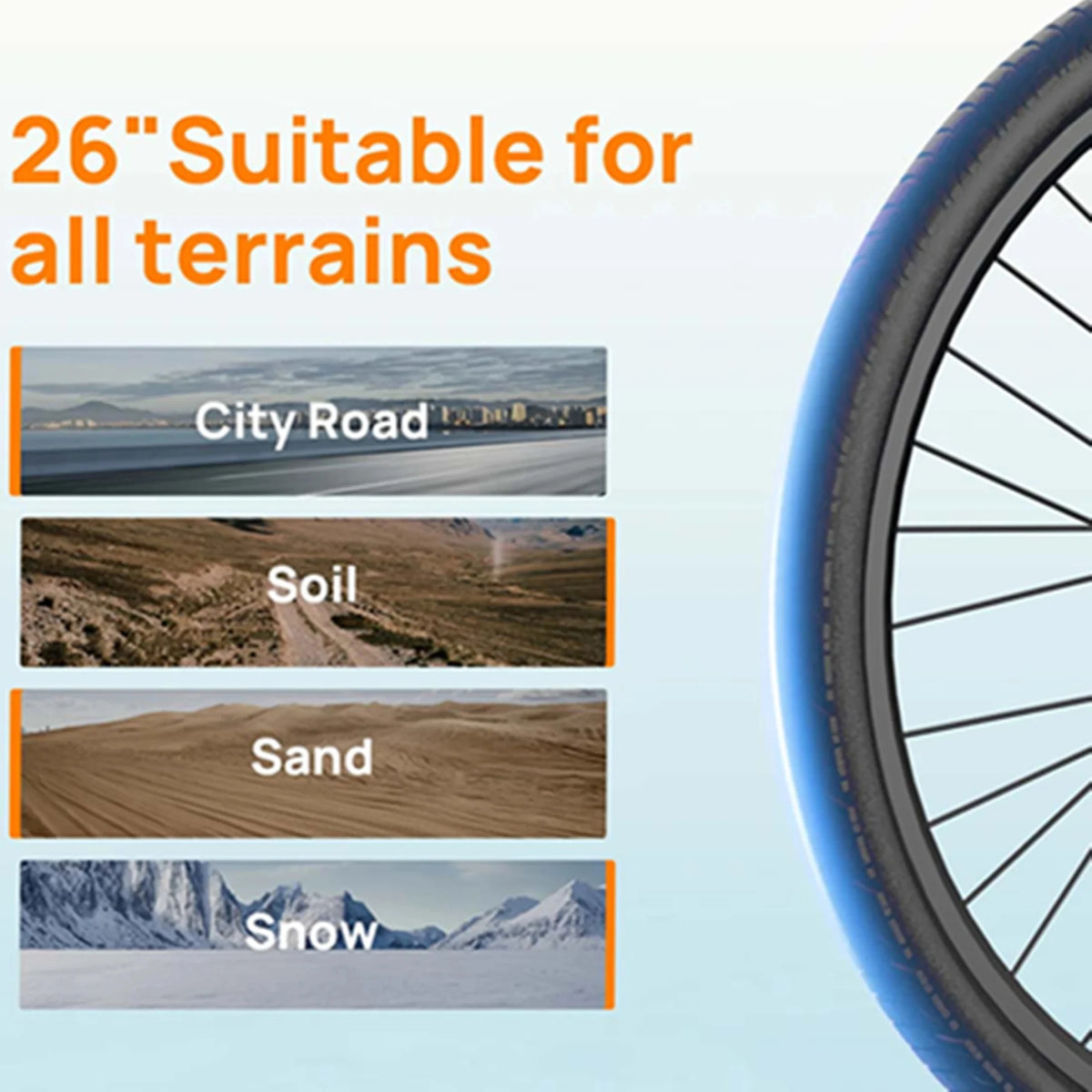 URLIFE E26 Electric City Bike With Removable Battery LCD Display
