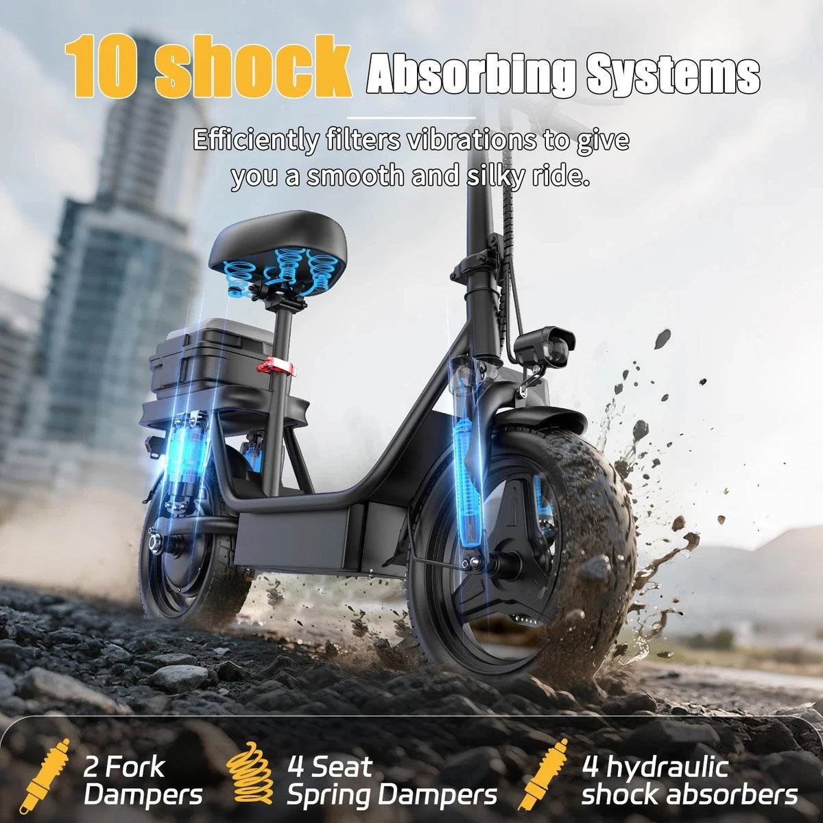 UPlee Folding Electric Bike for Adults With 500W Peak Motor