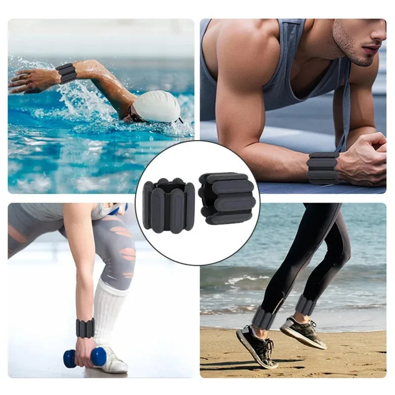 Ankle Weights 1 Pair 450g/900g Wrist Weight Adjustable Leg Weights Bracelet for Gym Fitness, Yoga, Pilates, Physical Therapy