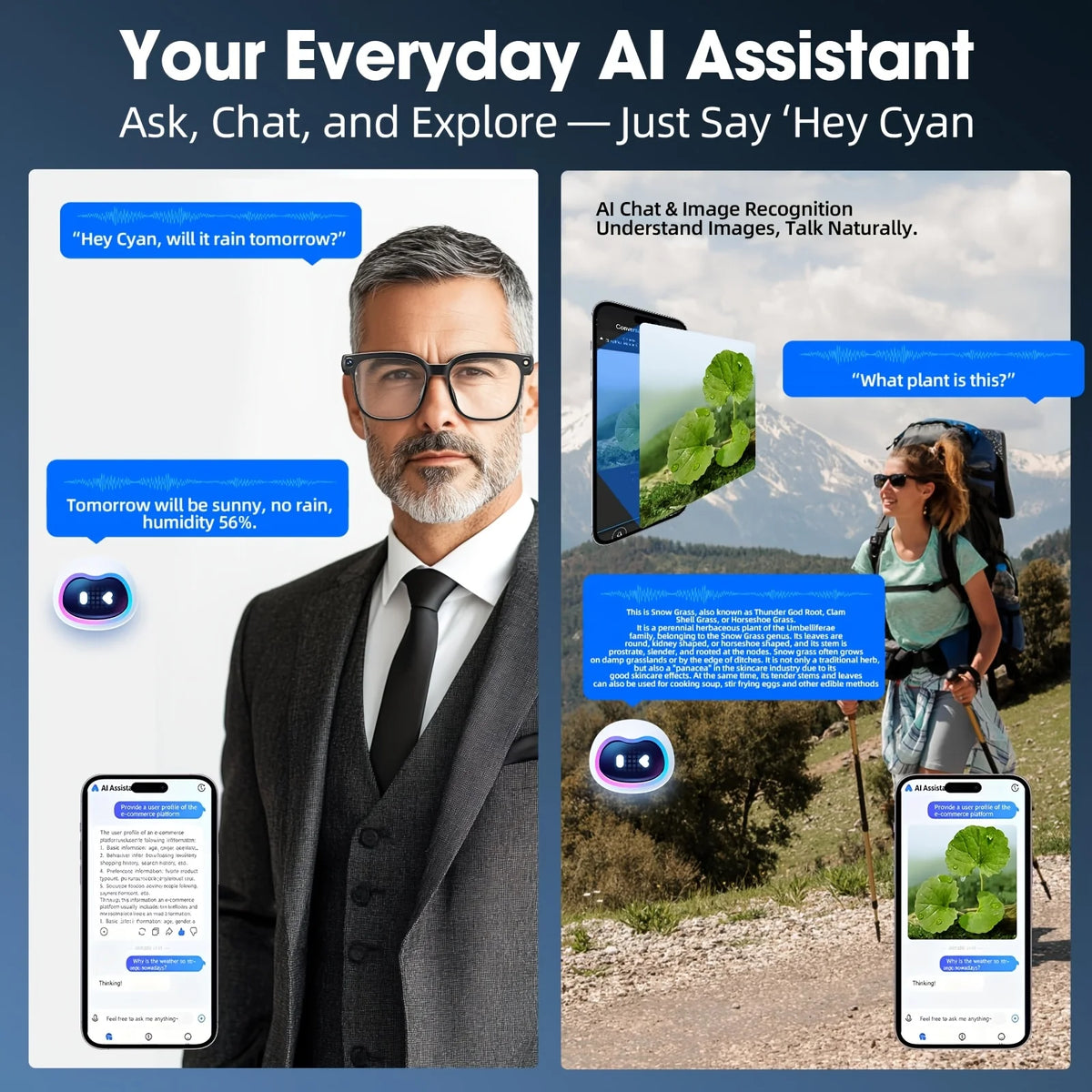 Smart Camera Glasses With 8MP Video, Bluetooth And Live Translation