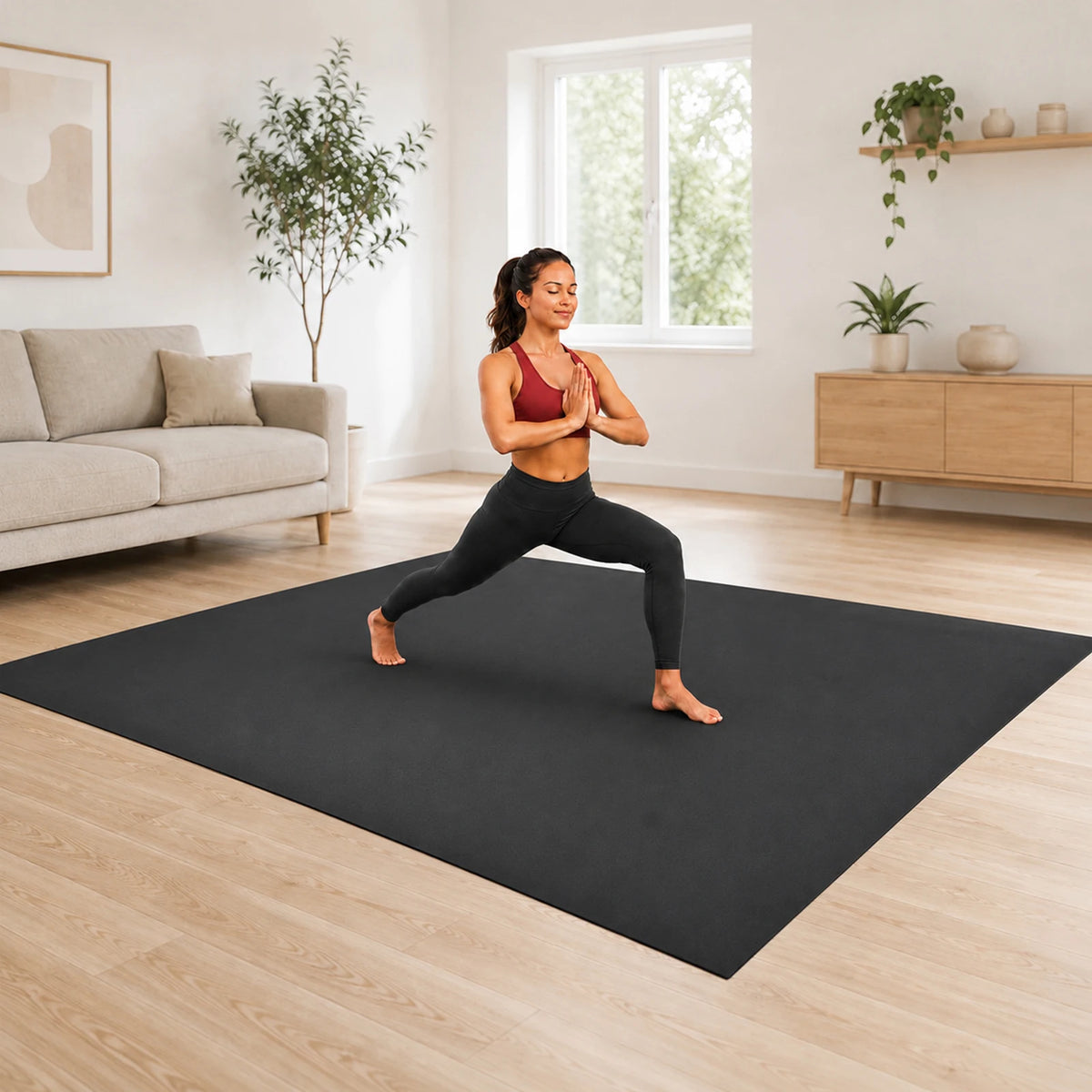 Non Slip Workout Mat for Cardio Yoga and Strength Training