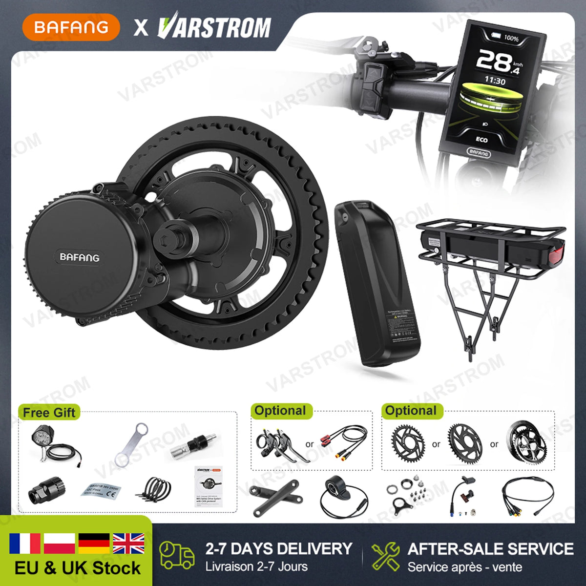 Bafang Mid Drive Motor Electric Bicycle Conversion Kit