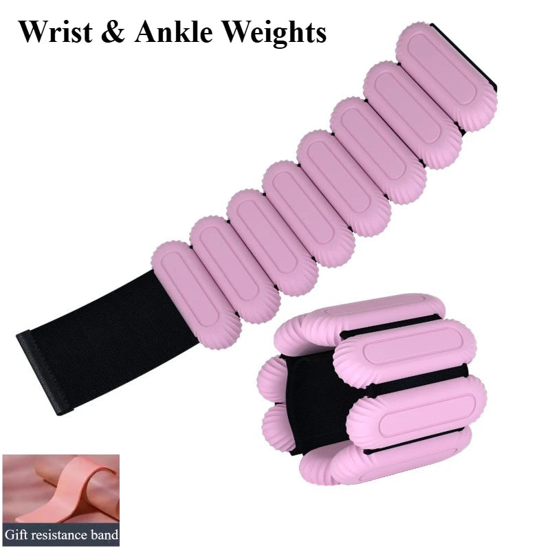 Ankle Weights 1 Pair 450g/900g Wrist Weight Adjustable Leg Weights Bracelet for Gym Fitness, Yoga, Pilates, Physical Therapy