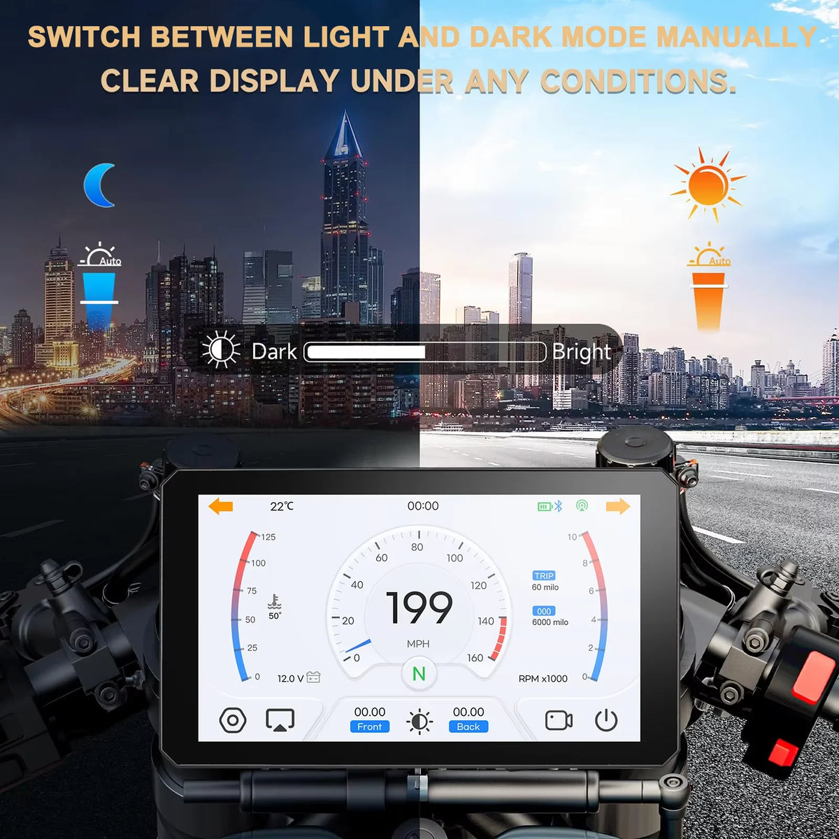 B7 Pro Android Auto for BMW Motorcycle Carplay M1000 XR R1200GS R1250GS S1000XR S1000RR R1300GS Wireless Navigation 7 Inch